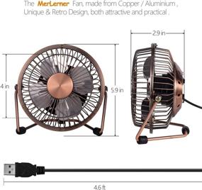 img 2 attached to 🌬️ MerLerner Portable Cooling 360° Rotation Computer Accessories & Peripherals, Enhanced for SEO