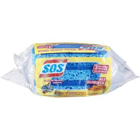 img 2 attached to S.O.S All Surface Scrubber Sponge, Pack of 3 (91028)