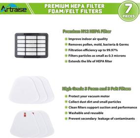 img 2 attached to 3 Pack Filters for Shark Navigator Lift-Away NV350, NV351, NV352, NV355, NV360, NV370, UV440, UV490, UV540 Vaccuum Cleaner - XFF350 XHF350