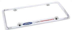 img 1 attached to Повысьте внешний вид своего Ford с помощью накладки на номерной знак Ford Performance Wordmark Chrome Plated Brass Metal с 4 отверстиями.