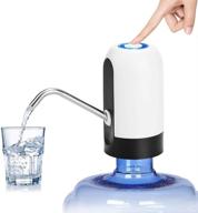 🚰 innovative 7 electric water bottle pump: bpa free, usb charging, low noise - ideal for 5 gallon water coolers логотип