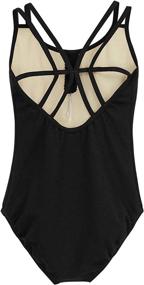 img 1 attached to 🩰 Daydance Cotton Spaghetti Straps Ballet Leotards for Women - A Size Up Option