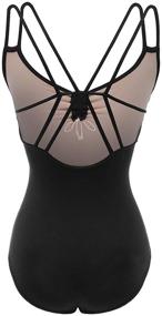 img 3 attached to 🩰 Daydance Cotton Spaghetti Straps Ballet Leotards for Women - A Size Up Option