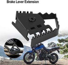 img 3 attached to 🏍️ Acouto Motorcycle Rear Brake Extension Pedals – Stainless Steel Wide Rear Foot Brake Lever Pedal Extension Pad Extender, Enhancing Foot Brake Lever Grip – Fits BMW F800GS F700GS (Black)