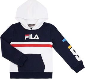 img 2 attached to 👕 Fila Fleece Hooded Sweatshirt: Trendy Boys' Clothing for Comfort and Style