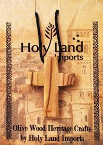 img 1 attached to 🙏 Holy Land Imports Olive Wood Cross Pendant: Exquisite 1.5-Inch Height WA-37