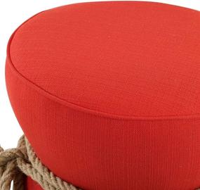 img 2 attached to Modway Upholstered Fabric Nautical Ottoman
