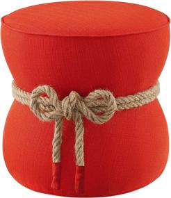img 3 attached to Modway Upholstered Fabric Nautical Ottoman