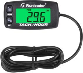 img 4 attached to 🕒 Runleader Digital Engine Hour Meter: Maintenance Reminder Tachometer for Various Gas Powered Equipment (Button-BK)