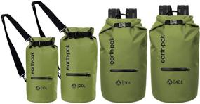 img 3 attached to 🌊 Earth Pak- Waterproof Dry Bag with Front Zippered Pocket for Kayaking, Beach, Rafting, Boating, Hiking, Camping and Fishing - Includes Waterproof Phone Case