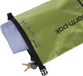 img 2 attached to 🌊 Earth Pak- Waterproof Dry Bag with Front Zippered Pocket for Kayaking, Beach, Rafting, Boating, Hiking, Camping and Fishing - Includes Waterproof Phone Case
