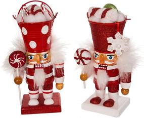 img 4 attached to Hollywood Nutcrackers Kurt Adler 7-1/2-Inch Candy Bucket Head Nutcracker: Set of 2 - Perfect for Holiday Decor and Collectibles!