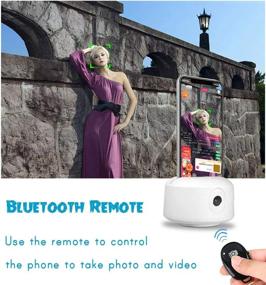 img 1 attached to 📸 Bluetooth Remote Auto-Tracking Phone Holder with 360° Rotation Camera Mount – Smart Shooting Selfie Stick Tripod for iPhone, Smartphone: Ideal for Facebook, YouTube, TikTok Videos, Live Streaming, and Vlogging