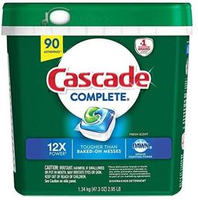 img 4 attached to Cascade C90 ActionPacs Dishwasher Detergent