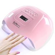 💅 yiviyar 120w uv led nail lamp: quick and powerful gel nail dryer for uv/builder/led gel polish, high-quality fingernail and toenail led uv light - xps pink logo