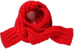 img 1 attached to Swacort Toddlers Winter Knitted Scarves