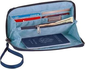 img 1 attached to Unisex Adults Wristlet Wallet Passport Holder Women's Handbags & Wallets