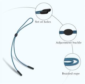 img 1 attached to 🕶️ Crescent Eyeglasses Strap Retainer for Optimal Fit and Style