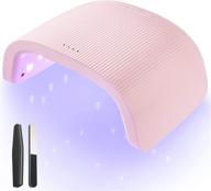 💅 o'vinna 48w uv led nail lamp with automatic sensor, 3 timer setting (30s / 60s / 90s), gel nail dryer for all gel polishes - pink logo