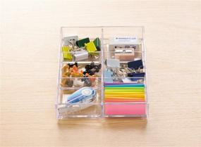 img 1 attached to Clear 6-Compartment Like-It MX-T11 Drawer Organizer Tray – Mini Size