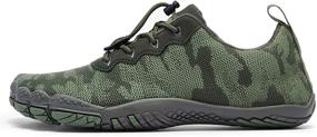 img 2 attached to Men's Minimalist Barefoot Trekking Shoes by Racqua Running