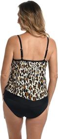 img 2 attached to Maxine Hollywood Flutter Tankini Swimsuit