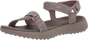 img 4 attached to 👡 Skechers Womens Taupe Spikeless Sandals - Perfect Women's Shoes for Comfort