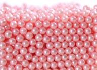 💄 aiyoo makeup brush and tool holder pearls - round pink faux pearl beads for brushes, lipstick, mascara, eyeliner - 1500 pieces of 8mm beads logo