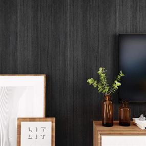 img 2 attached to 🛋️ Black Furniture Renovation Peel and Stick Wallpaper | Modern Vinyl Contact Paper for Countertops | Home Decoration | Self-Adhesive & Waterproof | 15.75&#34; x 393&#34; | WESTICK