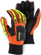 knucklehead synthetic leather gloves 21242ho logo