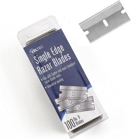 img 4 attached to 🔪 Veltec Standard VB009 Industrial Razor Blades, Pack of 100, Ideal for Cutting Boxes, Cords, Removing Paint, Labels and Decals