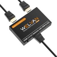 2x1 4k hdmi переключатель hdmi 2.0 переключатель 60 гц 3d hdr 2 в 1 выход hdmi селектор box hdmi splitter hdmi adapter для тв 2 порт hdmi хаб конвертер для xbox ps4 pro roku hdtv логотип