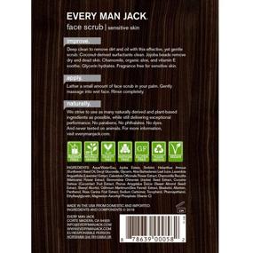 img 4 attached to 🧴 Fragrance-Free Every Man Jack Face Scrub: Gentle and Revitalizing 5.0-ounce Formula