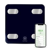 🏋️ enhance your fitness journey with the gaiam smart weight scale in sleek black logo