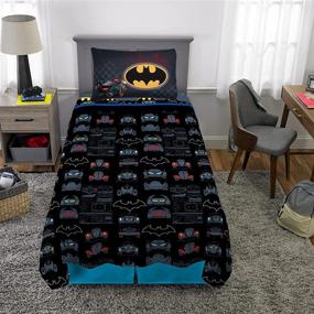 img 1 attached to Super Soft Batman Twin Size Bedding Set, 3 Piece Sheet Set by Franco Kids
