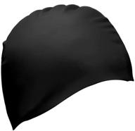 dreamslink swimming cap - comfortable solid silicone swim cap for men, women, adults, and youths - ideal for long and short hair logo