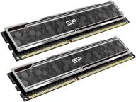 💾 silicon power gaming series ddr4 16gb (8gbx2) 3200mhz desktop memory ram with heatsink camo grey sp016gxlzu320bdaj5 логотип