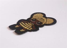 img 3 attached to 🐝 LOL Doll Queen Bee Patch - Premium Woven Iron-On with Golden Lurex Thread, Size 2.1" x 1.5" (54mm x 39mm)