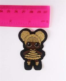 img 2 attached to 🐝 LOL Doll Queen Bee Patch - Premium Woven Iron-On with Golden Lurex Thread, Size 2.1" x 1.5" (54mm x 39mm)