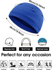 img 2 attached to 🧢 Syhood 6-Piece Unisex Cotton Skull Caps - Multi-Functional Helmet Liner Beanies for Men and Women - Sleep Hats