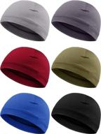 🧢 syhood 6-piece unisex cotton skull caps - multi-functional helmet liner beanies for men and women - sleep hats logo