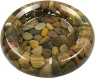 🚬 organic stone pebbles ashtray by oyamihui: a unique natural smoking accessory логотип