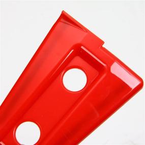 img 1 attached to Комплект крышек защитных петель красного цвета для Jeep Wrangler Unlimited Rubicon Sahara Sports Accessories 2007-2018 JK JKU (8 шт.)
