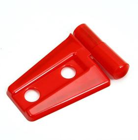 img 3 attached to Комплект крышек защитных петель красного цвета для Jeep Wrangler Unlimited Rubicon Sahara Sports Accessories 2007-2018 JK JKU (8 шт.)