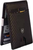 👝 premium carbon fiber leather wallet: men's accessory for cards, cash & organizers logo