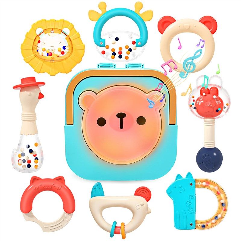 cute stone teether musical educational 로고