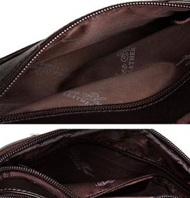 img 1 attached to Women's Leather Business Organizer Wristlet Handbag - Handbags & Wallets