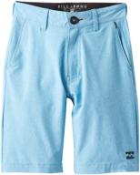 👖 top-notch billabong boys crossfire walkshort - military style boys' clothing and shorts logo