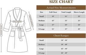 img 3 attached to 🛀 MOLISOHO Luxurious Fleece Full-Length Bathrobe