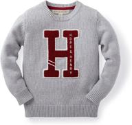 stylish & comfortable: hope & henry boys' varsity pullover sweater is perfect for any occasion logo